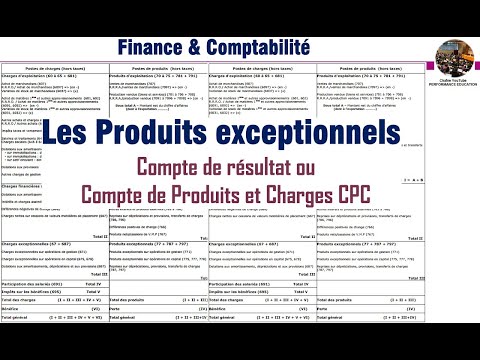 Les produits exceptionnels dans le compte de résultat