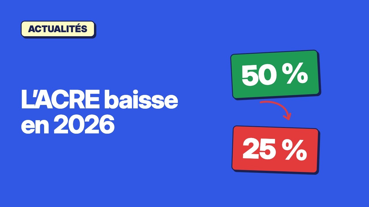 ACRE 2026 : l’exonération passe de 50 % à 25 %