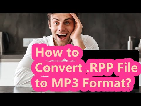 RPP to MP3 - How to Convert .RPP File to MP3 Format?