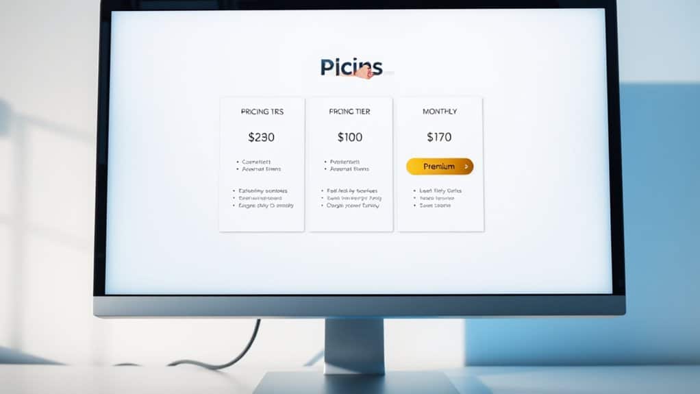 pricing plans and options