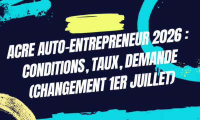 ACRE Auto-Entrepreneur 2026
