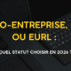 Micro-Entreprise, SASU ou EURL : Quel Statut Choisir en 2026 ?