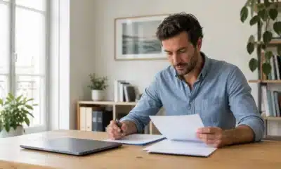 Entrepreneur préparant les documents de création d’une EURL
