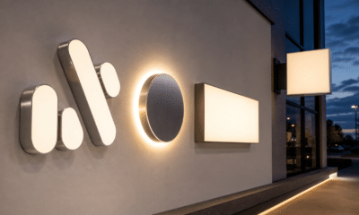 Comparaison de plusieurs types d’enseignes lumineuses dans un showroom