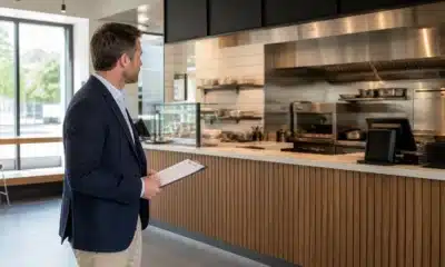 Entrepreneur évaluant l’implantation d’une franchise de restauration rapide