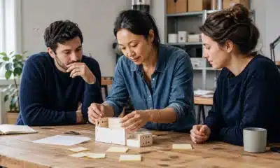 Équipe de startup testant un prototype avant son développement complet