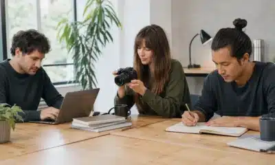 Professionnels indépendants exerçant différents métiers