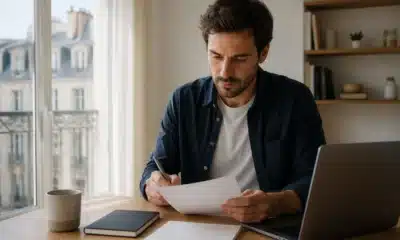 Travailleur indépendant préparant le lancement de son activité