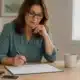 Indépendante préparant son budget et sa rémunération