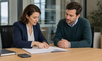 Entrepreneur examinant une garantie Bpifrance avec sa banque