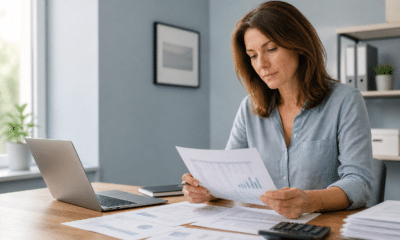 Dirigeante préparant une liasse fiscale 2033 au régime réel simplifié