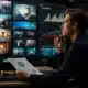 Analyste étudiant la concurrence entre plateformes de streaming et autres loisirs