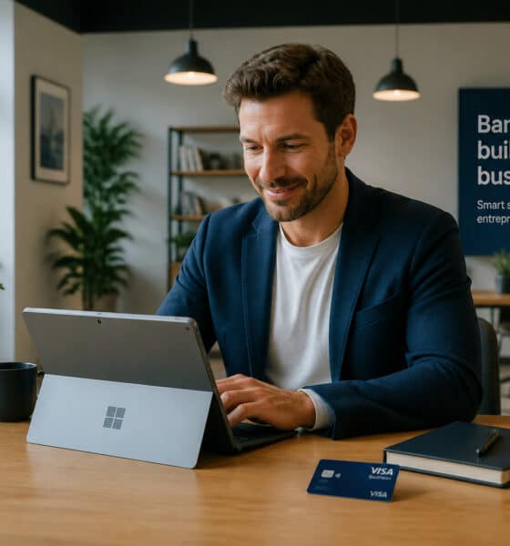 Entrepreneur en affaires gestion de compte