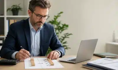 Comptable calculant le résultat fiscal du tableau 2058-A
