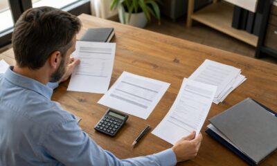 Contrôleur financier rapprochant les emplois et ressources d’un tableau de financement