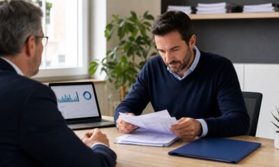 Dirigeant étudiant des factures pour une cession Dailly avec sa banque