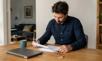 Dirigeant préparant les documents pour domicilier sa société chez lui